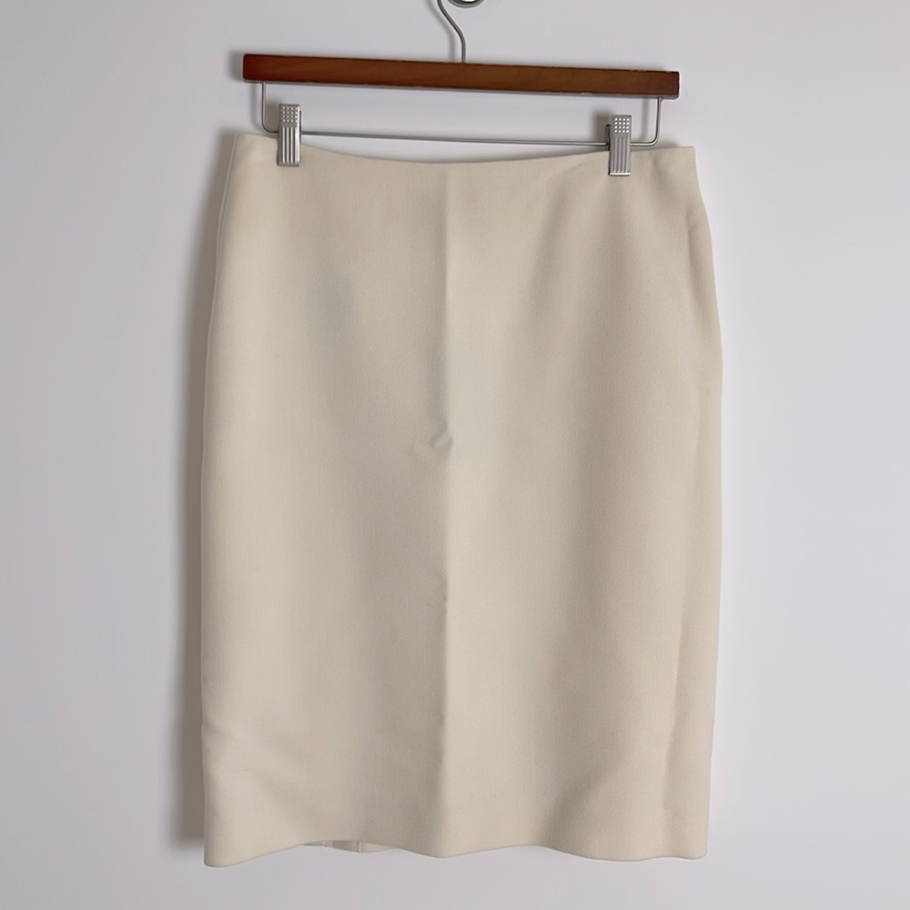 Ralph Lauren Purple Label Cream Pencil Skirt size 8 new!